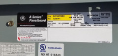 ALF3422ABX GE 225A 120V 3Ø 4W Panel w/ 225 Amp Main & 20A Branch Breakers