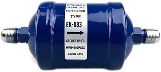 Liquid Line Filter Drier 3/8″ Weld EK-083 600 PSIG Refrigerant CFC HFC HCFC