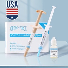 Dental Orthodontic Adhesive Light Cure Band Cement Shade Blue Glue Kit for Brace