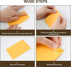 120 Pack Of #1 Small Coin/Seed Envelopes 2.25″ x 3.5″ with Gummed Flap Yellow
