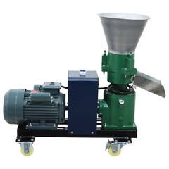 6mm Plate Animal Feed Pellet Mill Machine Pelletizer for Pigs/Sheeps/Horses 220V