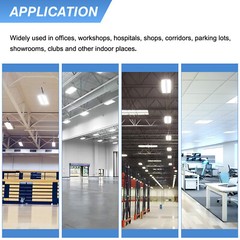 4-Pack 150W LED Linear High Bay Light 22500LM UL Listed Commercial Shop Lights