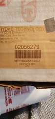 Hydac Retun Filter Housing part MFP160G25A1.0/5.2 Comes with filter 02056279