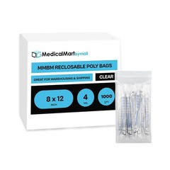 1000 8″x12″ Clear Reclosable Zip Seal Bag Plastic 4 Mil Lock Bags Jewelry Zipper
