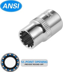 10-Piece] 10mm Socket Set, 1/4-Inch & 3/8-Inch Drive Impact Socket, 6-Point &…