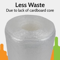 17″ x 1476′ Coreless Pre Stretch Hand Wrap Clear With Handle 30 Gauge 4 Rolls