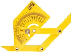 Compact Hand-Powered Protractor for Sloped, Inside & Outside Angles – Yellow