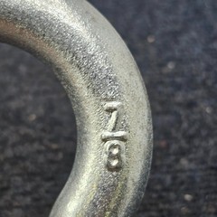 WLL 6-1/2 Ton 7/8 in. Forged Carbon Steel Shackle Without Pin