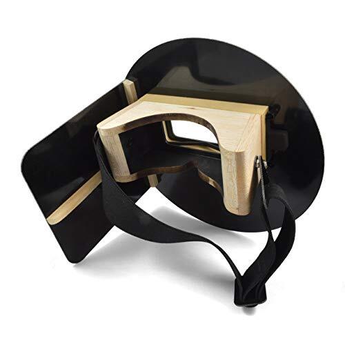 Wendy’s Pancake Welding Hood Helmet w/Strap – Right Handed – BLACK