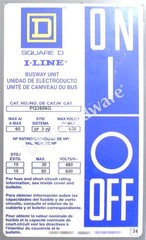 Surplus Open Schneider Electric PQ3606G Square D I-Line Busway Plug-In Unit 60A