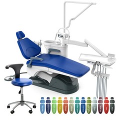 TUOJIAN Dental Unit Chair Computer Controlled DC Motor PU Hard Leather +Stool