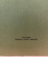 Vintage Record Log Book Military Federal Supply Record Journal Unused
