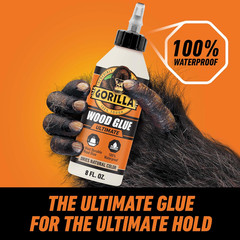 Ultimate Waterproof Wood Glue, Natural Wood Color, 8 Ounce (Pack of 1) – Waterpr