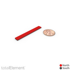 2 x 1/4 x 1/16 Inch Neodymium Rare Earth Bar Magnets N42 (18 Pack)