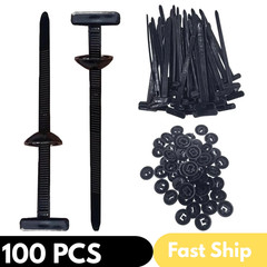 100 PCS Nylon Universal Cable Tie Buckle，Heavy Duty Self-Locking Zip Ties Holder