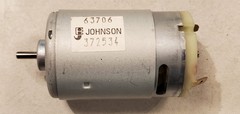 Johnson 63706 Electric Brushed Motor DC 12V 6000 RPM. Lot of 4 Motors.