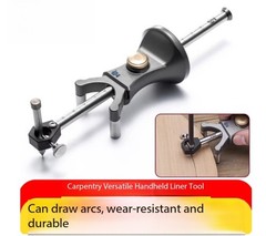 Dual-Purpose Straight and Curved Line Scribing Tool Parallel Line Drawing Tool