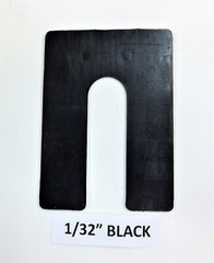 HORSESHOE SHIMS,PLASTIC 3″X4″, VARIOUS THICKNESS & QUANTITIES *SEE DESCRIPTION*