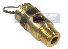 160 PSI BRASS SAFETY RELIEF POP OFF PRESSURE VALVE, COMPRESSOR, TANK, 1/4″ NPT