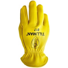 Tillman 817 Top Grain Heavyweight Elkskin Drivers Gloves with Lined Back, Medium