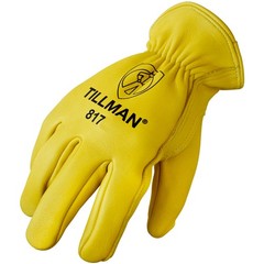 Tillman 817 Top Grain Heavyweight Elkskin Drivers Gloves with Lined Back, Medium