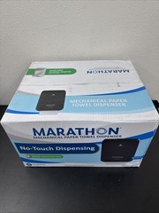 Marathon Mechanical No Touch Paper Towel Dispenser, Black