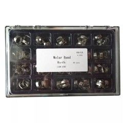 80 Pcs Dental Ortho Bands with Buccal Tube First Molar Roth 022″ 16#-35# U2L1