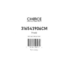Choice Part 316543906 Gas Range Stove Burner Knob for Electrolux Frigidaire