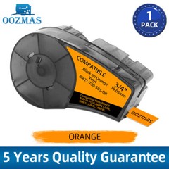 For Brady BMP21-PLUS M21-750-595-WT M21-750-499 Label Cartridge Black/White 3/4″