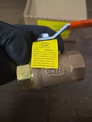 United Brass Works Model 80 1″ Ball Valve