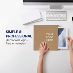 Rigid Mailers 12″ x 15″ (100-Pack) – Kraft Envelopes for Photos, Documents, Cert