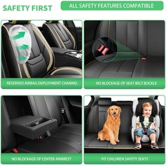for Hyundai Sonata Seat Covers 2004-2026 Premium Waterproof Leather Airbag Full