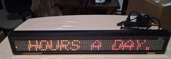 Good Used COLOR-BRITE SW-214CR Lighted Multi-color Scrolling Sign 26″ x 4″