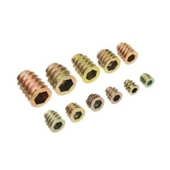 230Pcs THREADED HEX DRIVE INSERT FIXING WOOD SCREW INSERTS NUTS M4/M5/M6M8/M10