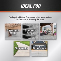 DAP 31090 Gray Interior/Exterior Ready Mixed Concrete & Mortar Patch 1 gal.