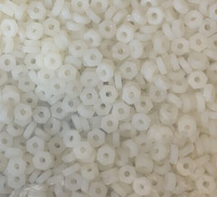 x50 #4 4-40 NYLON 6/6 1/4″ HEX NUT .100 THICK ESSENTRA 0400440HN PLASTIC