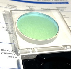 CVI / Coherent R&D 45 ° Ø2″ Thin Film Polarizer beam splitter 915nm fused silica