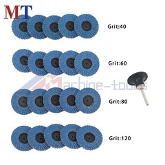 20 Pack 2 Inch 40/60/80/120 Grit Mixed Curved Sanding Discs Set for Die Grinder