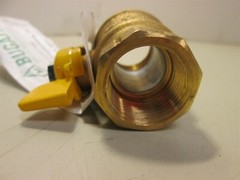 BUGATTI 1WMH1 2-Piece Inline Brass Ball Valve 3/4″ FNPT x FNPT 600 psi CWP NEW