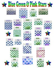 200 GREEN BLUE PINK STARS LOT Apple Zip Baggies Silver Metallic 2020 2010+
