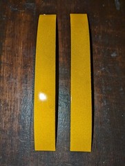 Yellow Retro Reflective Tape 2 strips 8″ x 1″