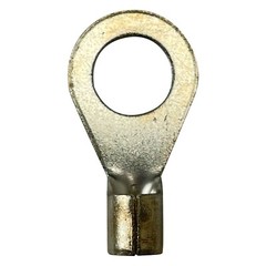 (100) Non-Insulated 6 Gauge 1/2″ Ring Terminal Uninsulated Wire Connector – USA