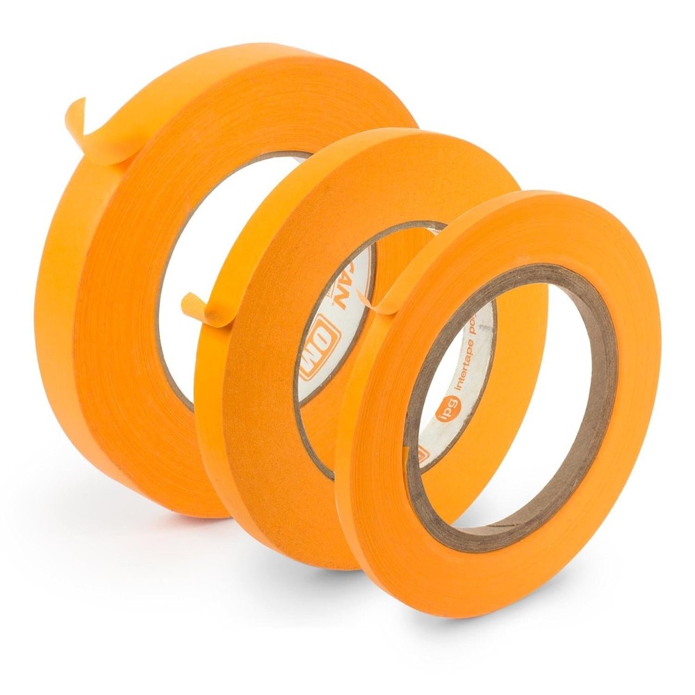 StewMac Orange Multi-Purpose Tape, 60-Yard roll – Set of 3 Sizes (1/4″, 1/2″…