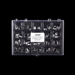 AZDENT Dental Ortho Bands with Buccal Tubes Non-Conv 1st Molar MBT 022″ 16#-35#