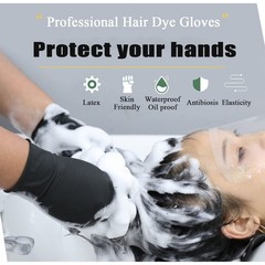 VOVCIG 1Pair Reusable Hair Dye Gloves, Professional Salon Coloring Gloves