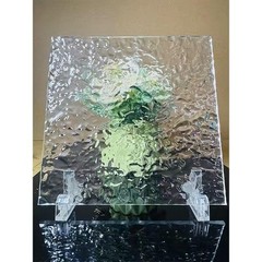 12×16 Inch 1/8 Thick Stone Texture Clear Acrylic Plexiglass Wave Ripple Sheet