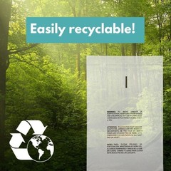 Clear Resealable Poly Bags 9″ x 12″ Polyethylene 1.5 Mil Pack of 4000 Pieces