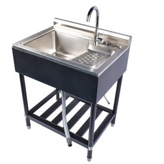 For Indoor and Outdoor Laundry Kitchen Multifunctional 304 Stainless Steel Sink