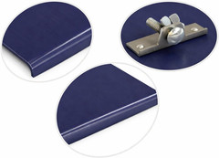 Blue Steel Walking Edger Concrete Edging Tool 9 In. X 10 In. with 3/8 In. Radius