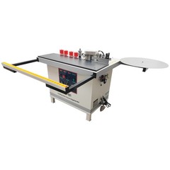 Industrial Linear Curved Edge Banding Machine 110V Speed Adjust 0.4-2mm Thicknes